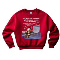 Cake Truck Santa Crewneck Sweatshirt