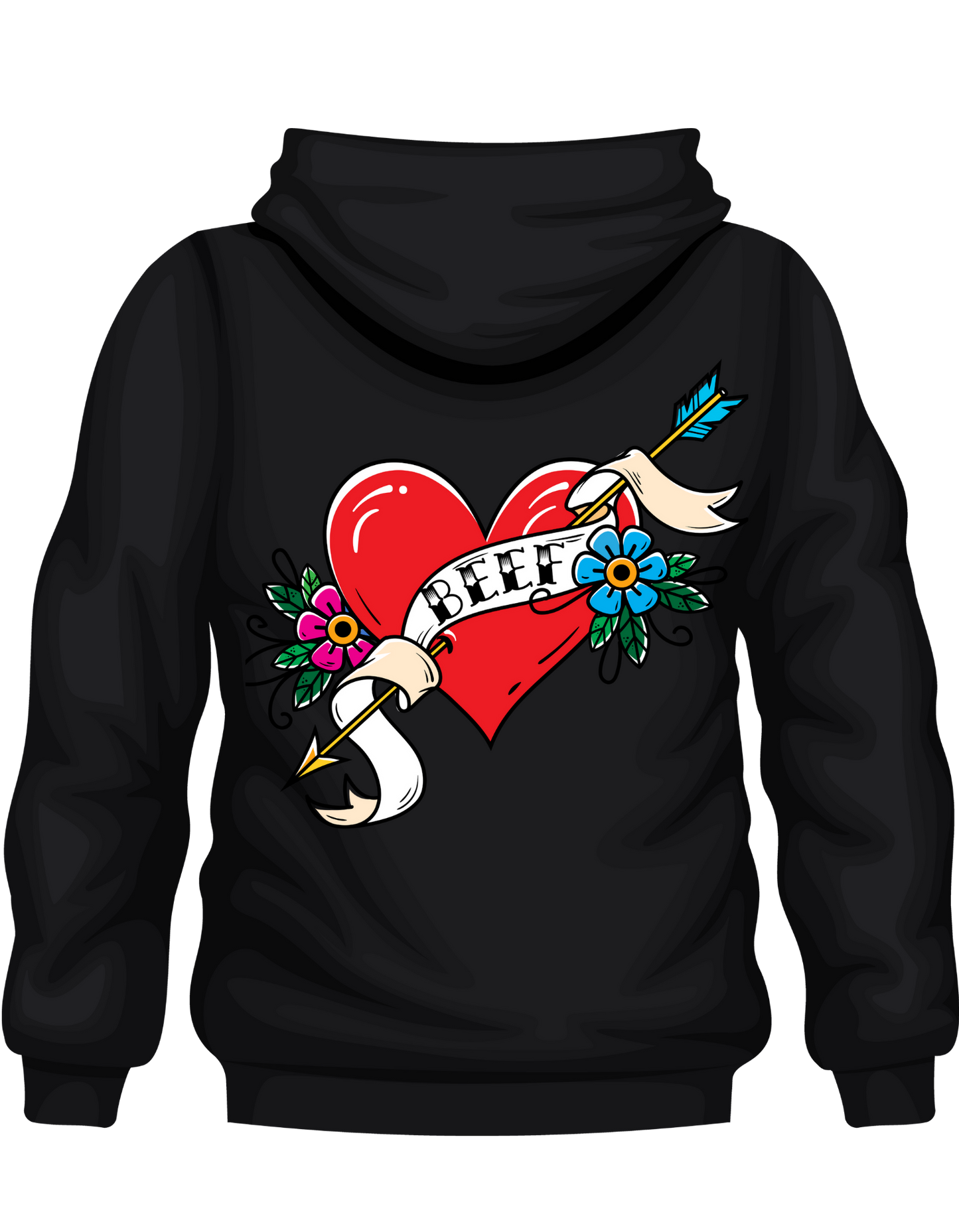 Tattoo Style Beef Hoodie