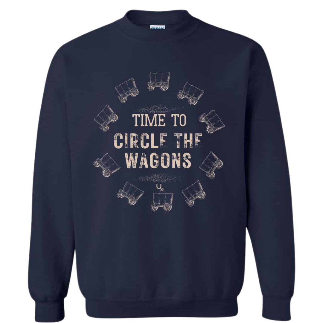 Circle The Wagons Crewneck Sweatshirt