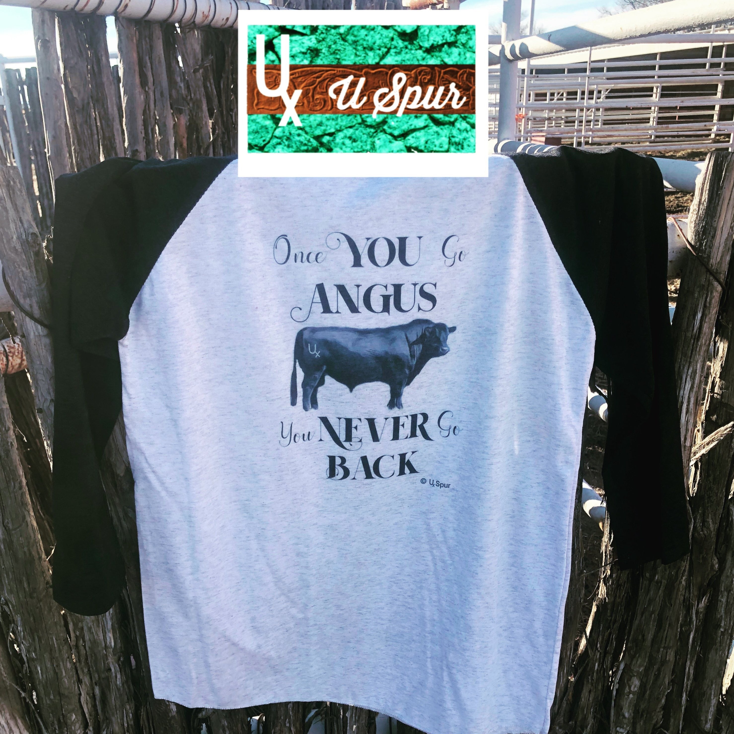 Angus baseball tee